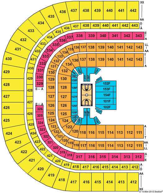 The Dome at America's Center NCAA Basketball Seating Chart